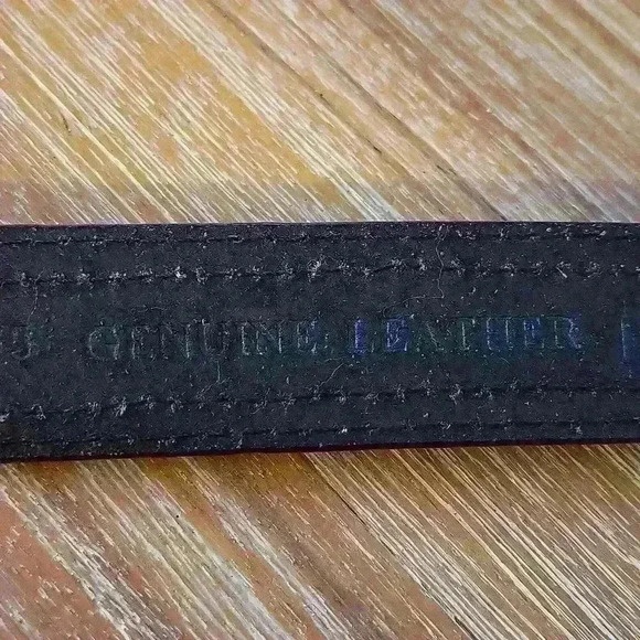 Chico's Womens Leather Floral Beaded M/L Velcro Close Belt. - Picture 13 of 15